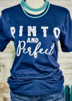 Navy Pinto & Perfect Short Sleeve Graphic Tee