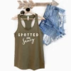 Spotted & Saucy Racerback Tank