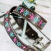 Pink & Turquoise Cactus Guitar Purse Strap