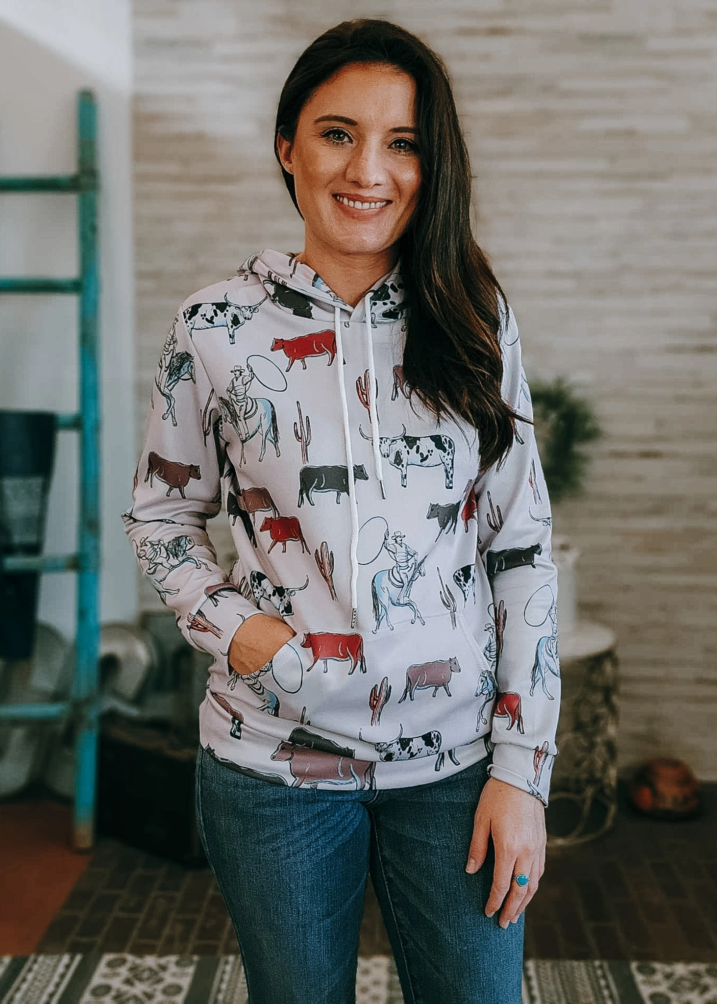 Ranch Cattle Hoodie - Image 2