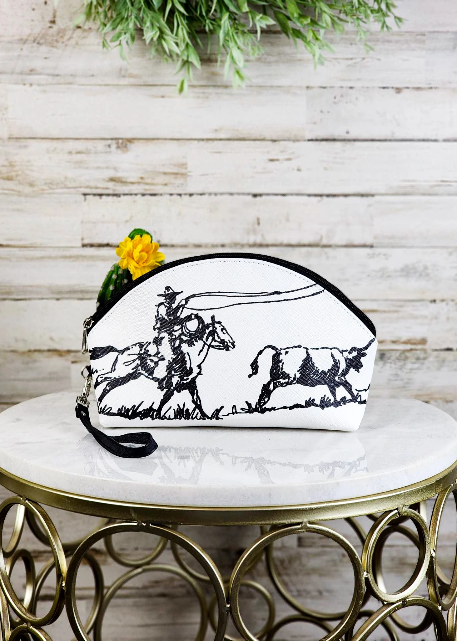 Ranch Roper Zip Cosmetic Bag