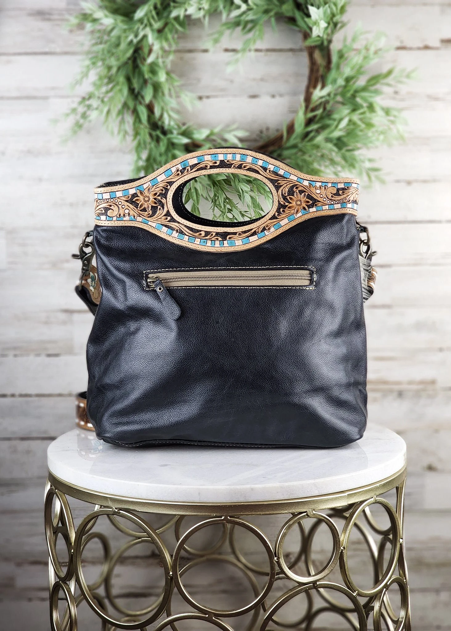 Rosewind Cowhide Tote Crossbody Handbag - Image 3