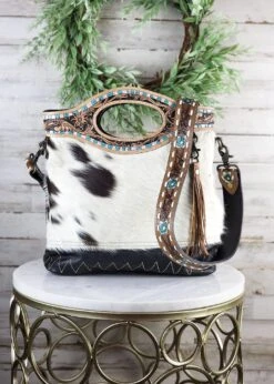 Rosewind Cowhide Tote Crossbody Handbag