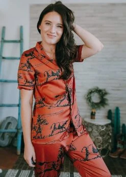 Rust Ranch Roper Pajama Set