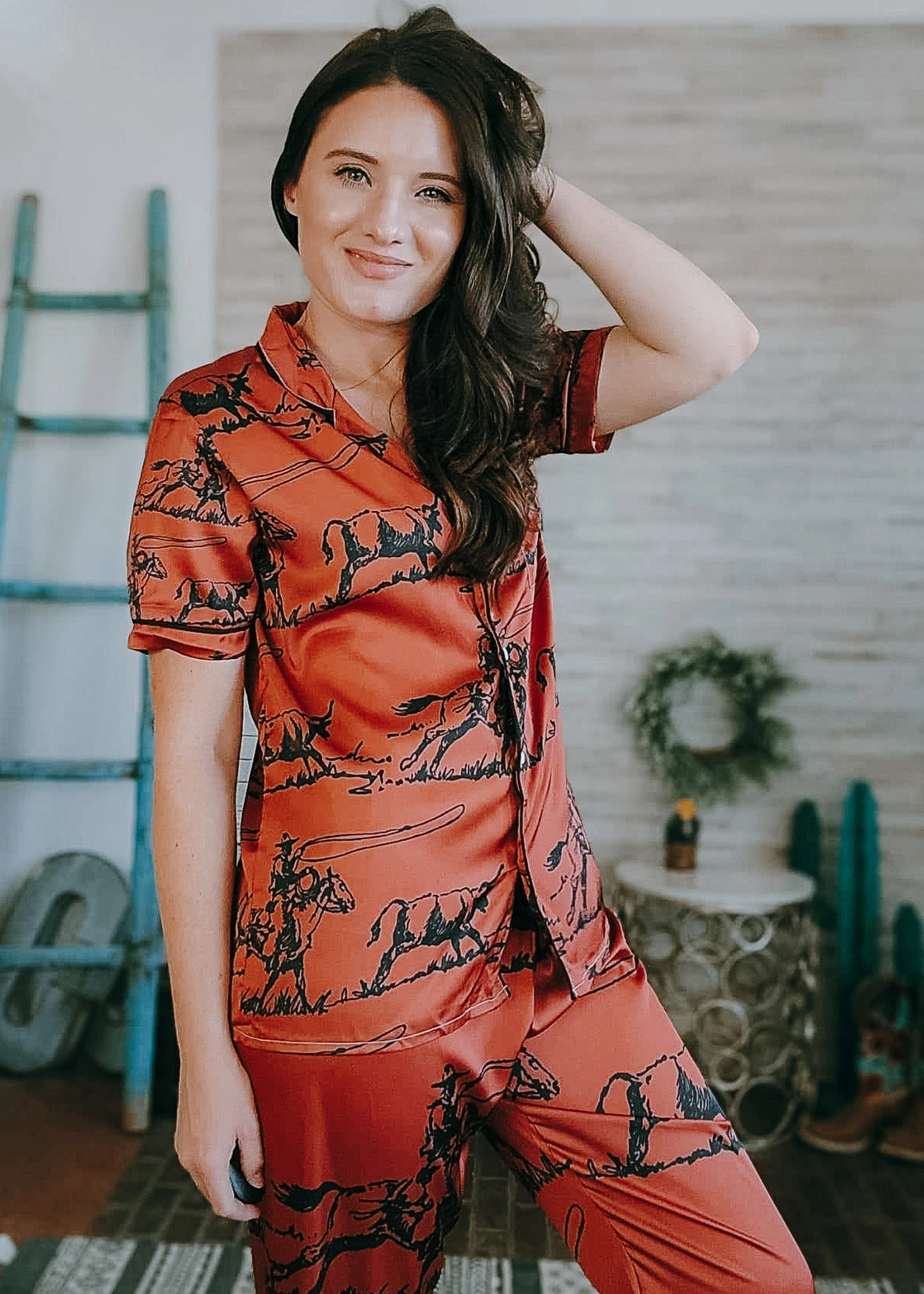 Rust Ranch Roper Pajama Set