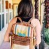 Serape & Cowhide Backpack