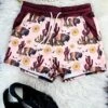 Southwestern Buffalo Drawstring Shorts