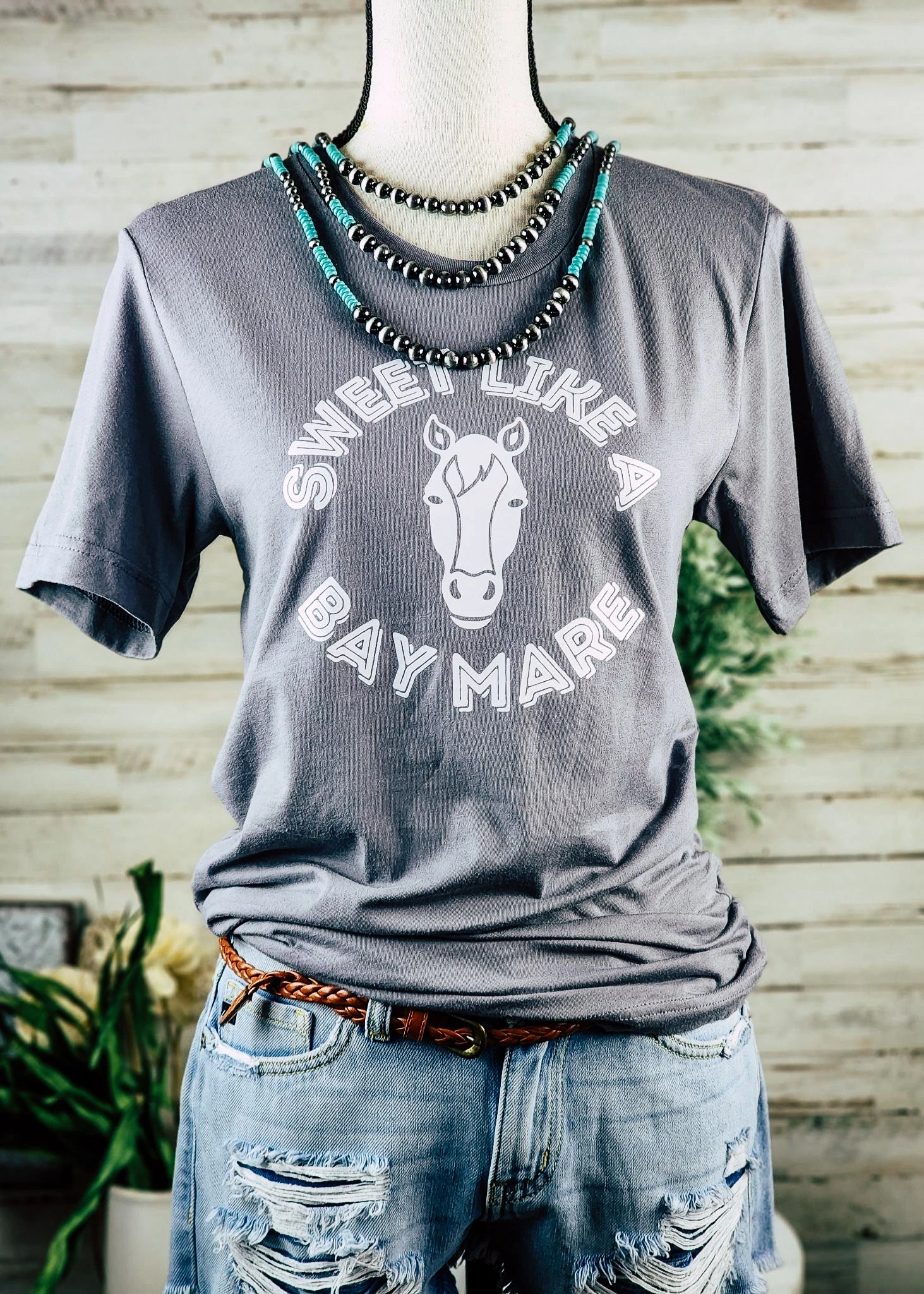 Storm Sweet Like A Bay Mare Short Sleeve Graphic Tee - Image 2