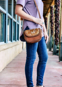 Subtle Statement Cowhide Handbag