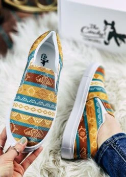 Thunderbird Aztec Slip On Sneaker Shoes