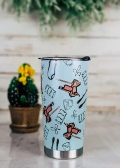 Turquoise Barrel Racer Tumbler