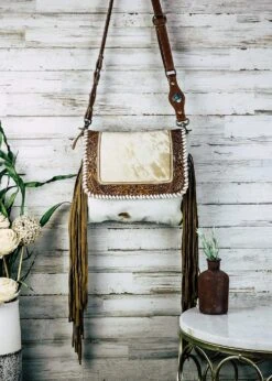 Western Wonders Cowhide Crossbody Handbag