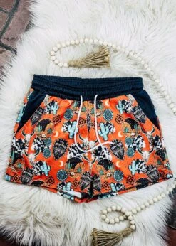 Wild Ones Western Collage Shorts