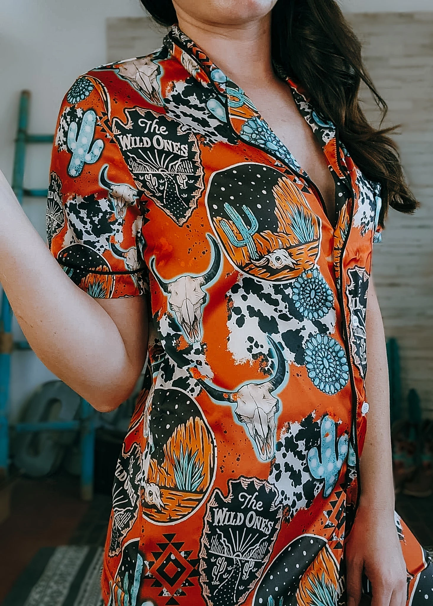 Wild Ones Western Silky Pajamas