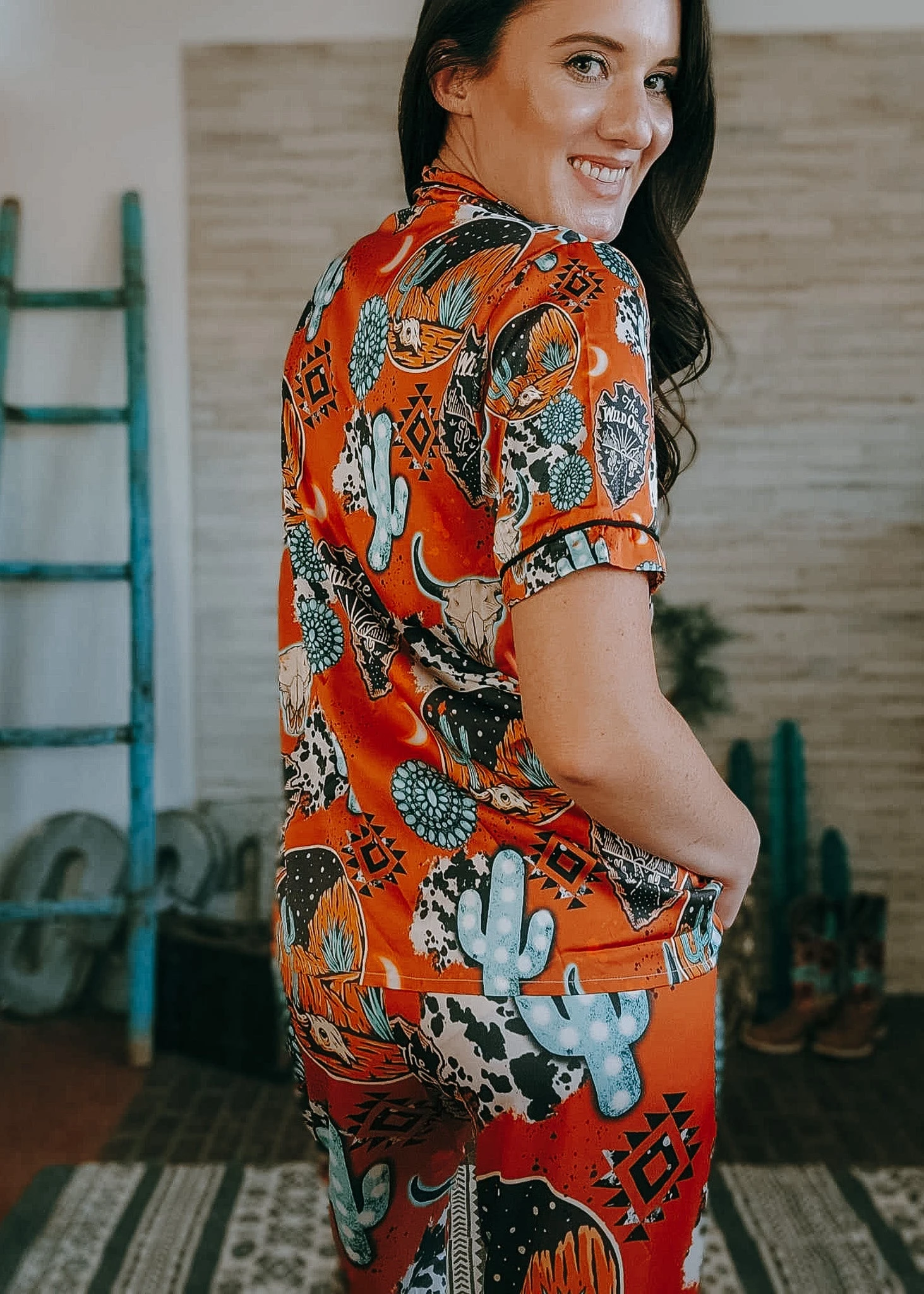 Wild Ones Western Silky Pajamas - Image 5