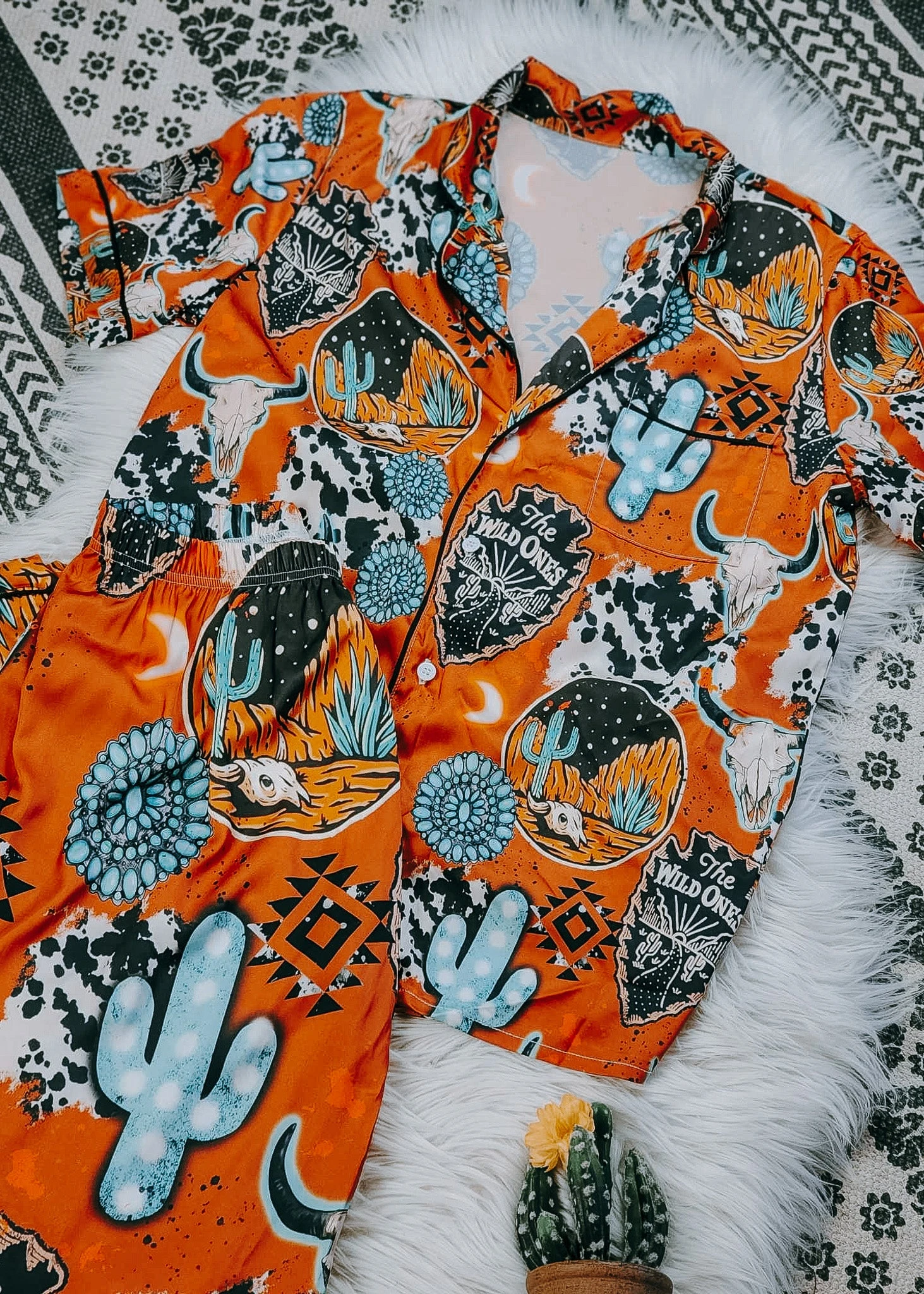 Wild Ones Western Silky Pajamas - Image 4