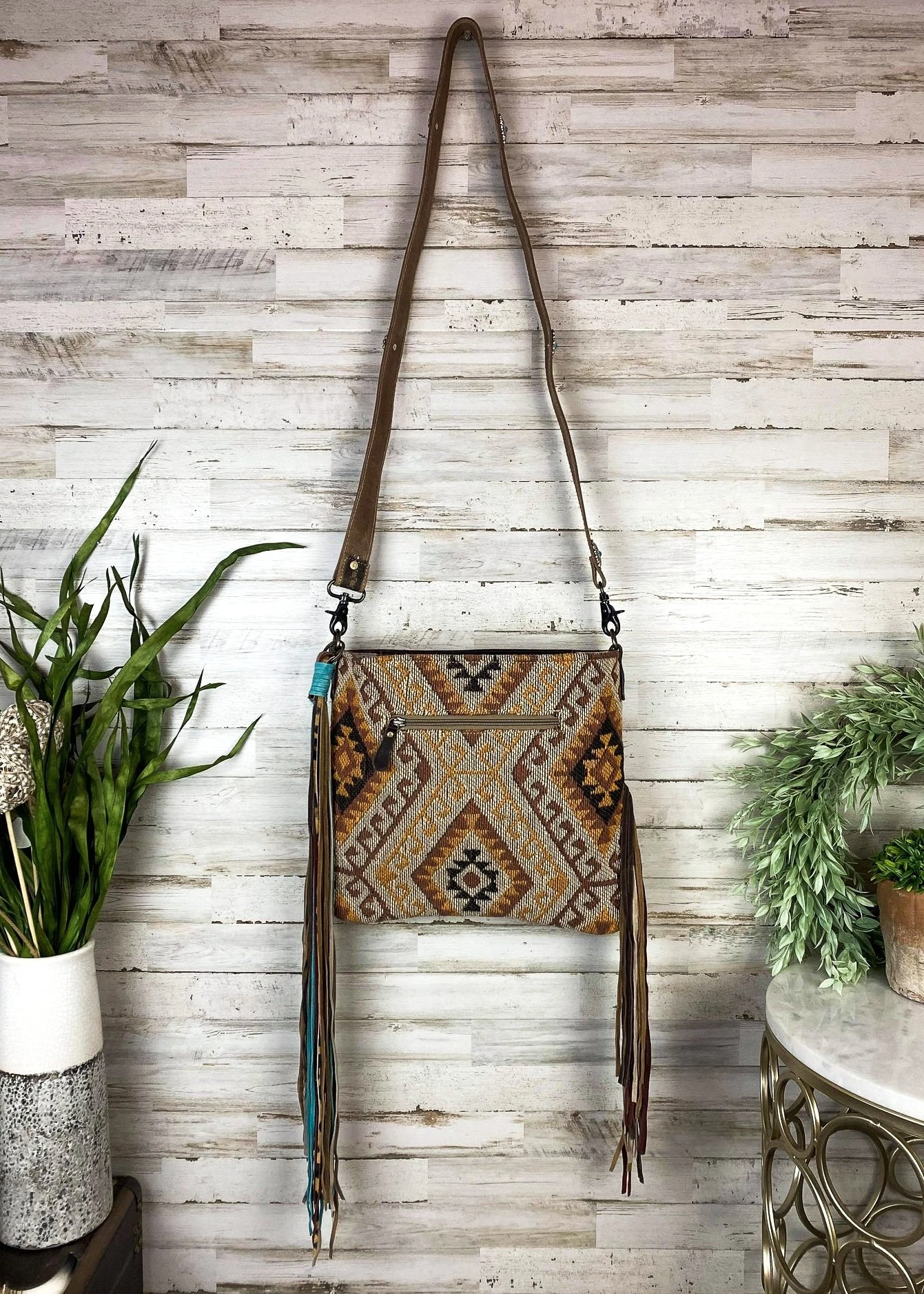 Wild West Aztec Fringe Crossbody - Image 6