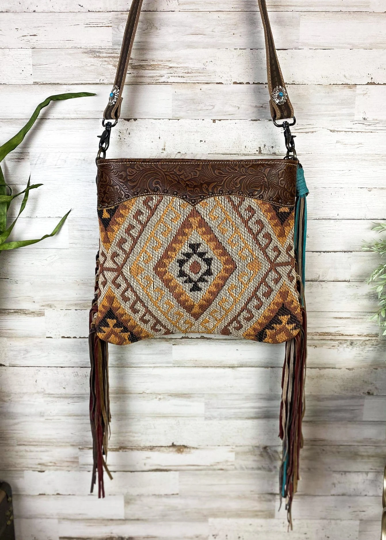 Wild West Aztec Fringe Crossbody - Image 2