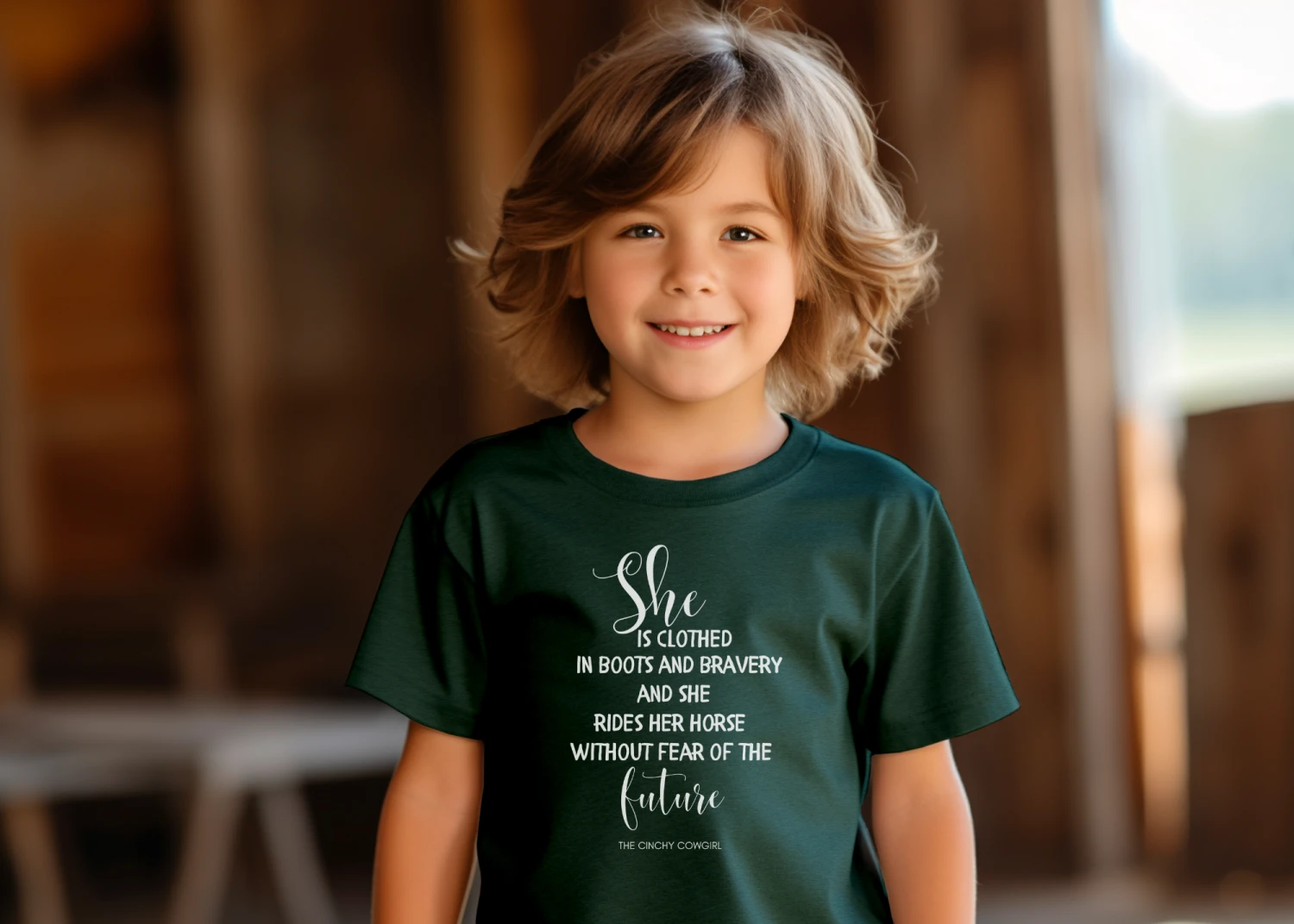 She Is Clothed Youth Short Sleeve Tee