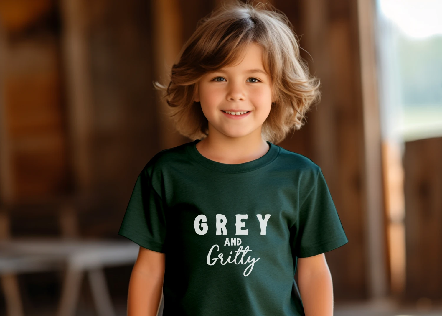 Grey & Gritty Youth Short Sleeve Tee