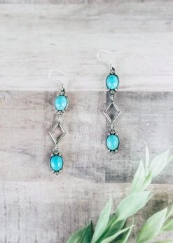 Dangle Turquoise Earrings
