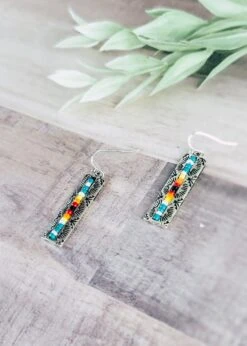Serape Rectangle Earrings