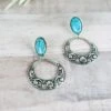 Turquoise Hoop Earrings