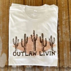 White Outlaw Livin' Tee
