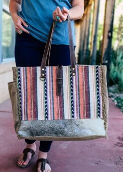 Pastel Hues Aztec Weekender Bag