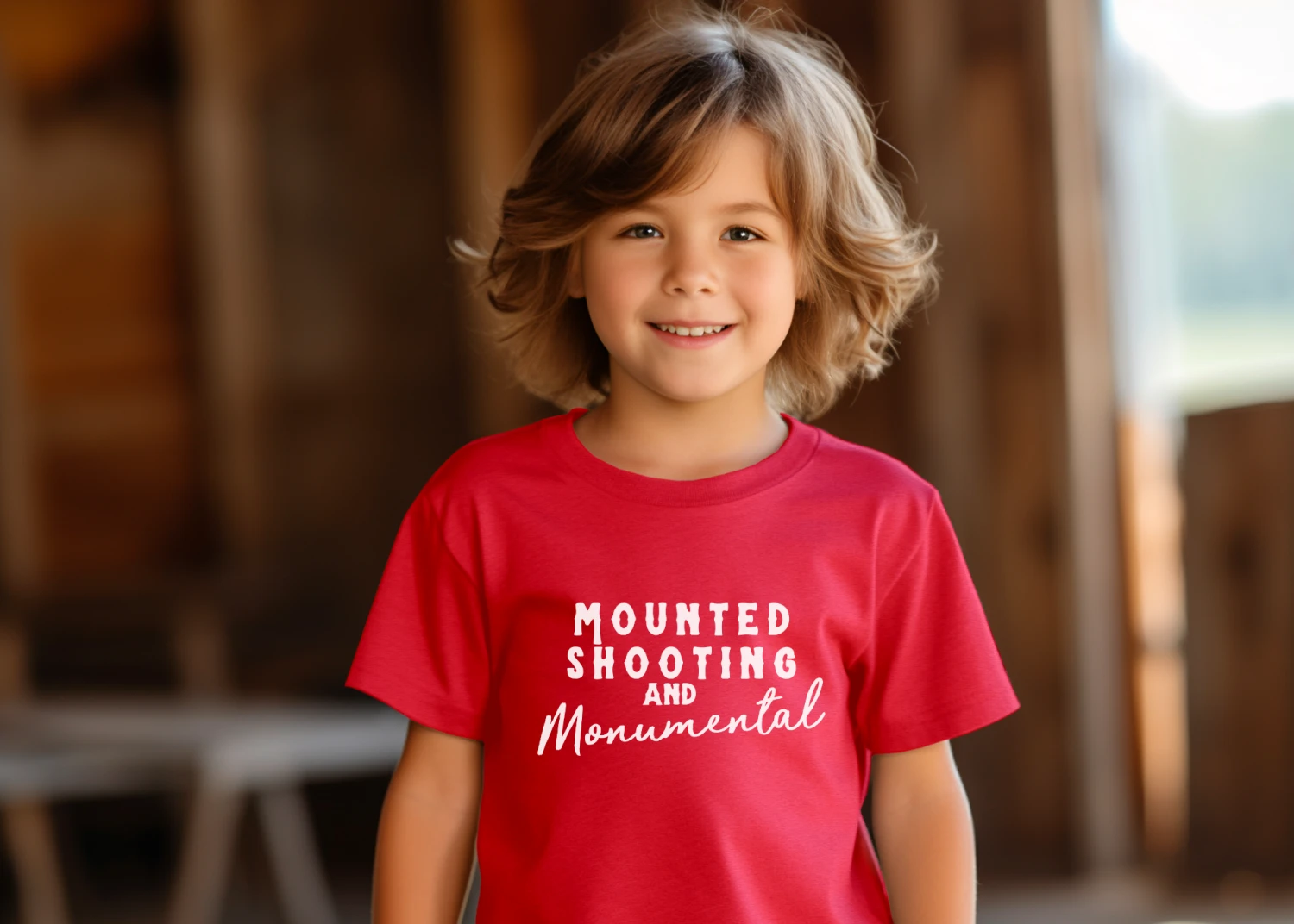 Mounted Shooting & Monumental Youth Short Sleeve Tee