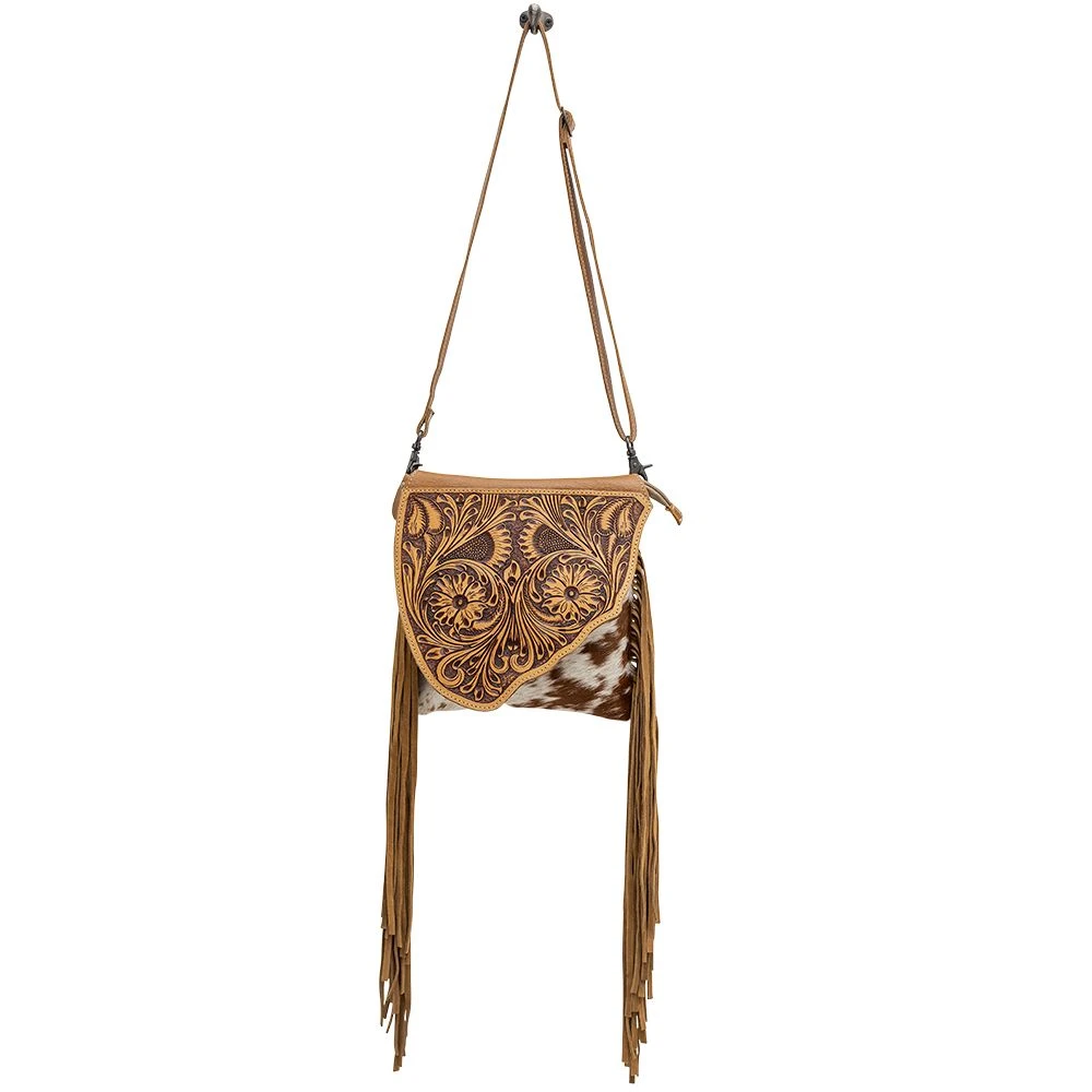 Concealed Carry Pinto Fringe Crossbody Handbag - Image 5