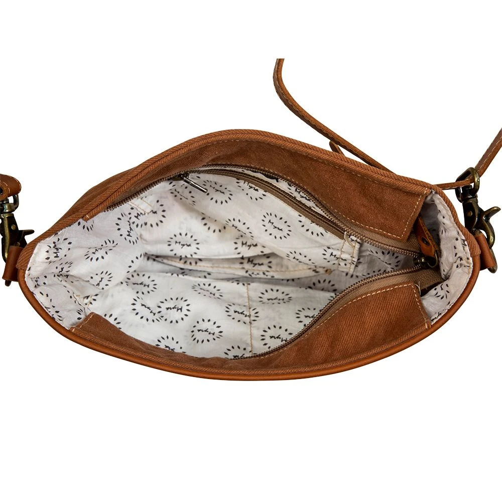 Yellow & Blue Aztec Crossbody Handbag - Image 4