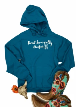 Teal Salty Heifer Hoodie
