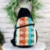Warm Tones Aztec Sling Bag