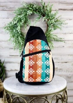 Warm Tones Aztec Sling Bag