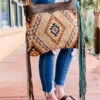 Wild West Aztec Fringe Crossbody