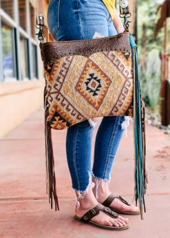 Wild West Aztec Fringe Crossbody