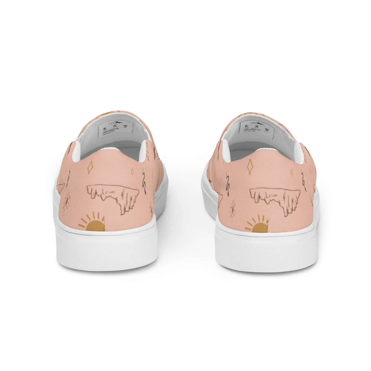 Salmon Desert Scene Slip On Sneaker Shoes - Image 7